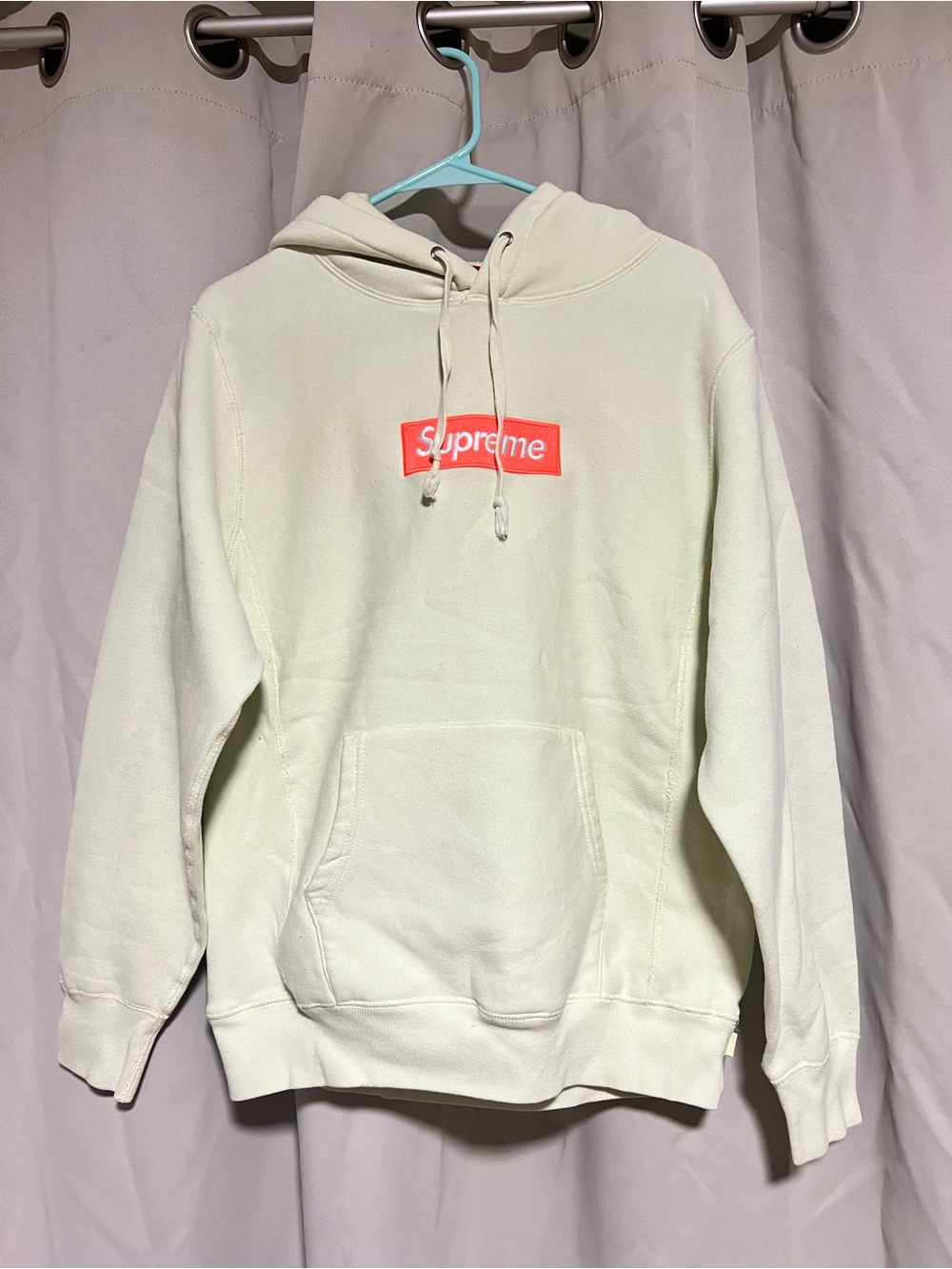 Supreme Box Logo Hooded Sweatshirt (FW17) Pale Lime